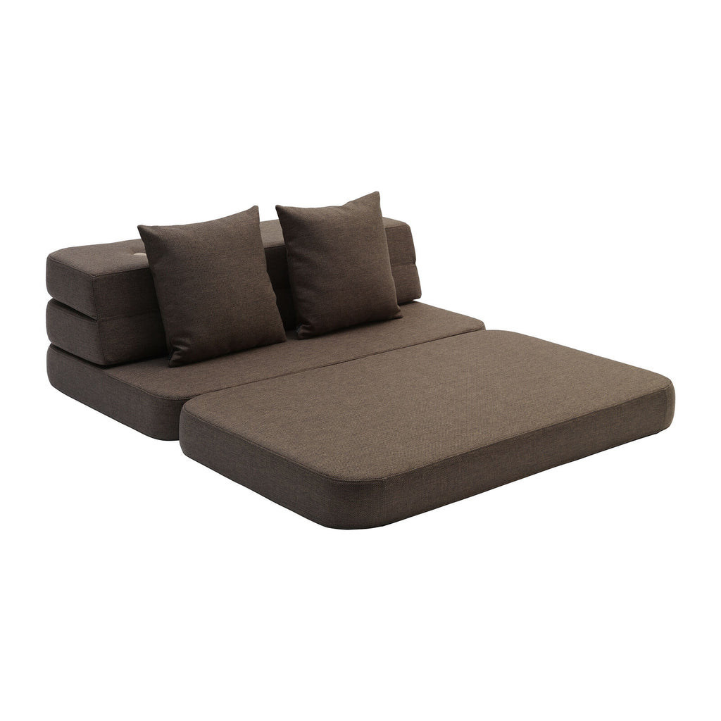 by KlipKlap 3 Fold Sofa 120 cm Brun