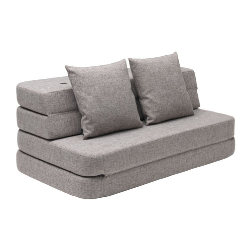 by KlipKlap 3 Fold Sofa 120 cm Multi Grey