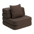 by KlipKlap 3 Fold Sofa Single Brown
