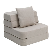 by KlipKlap 3-fällbar soffa enkel mjuk beige