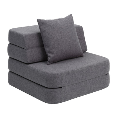 by KlipKlap 3-fach Sofa Einzel Weich Blau Grau