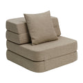 by KlipKlap 3 Fold Sofa Single Soft Sand