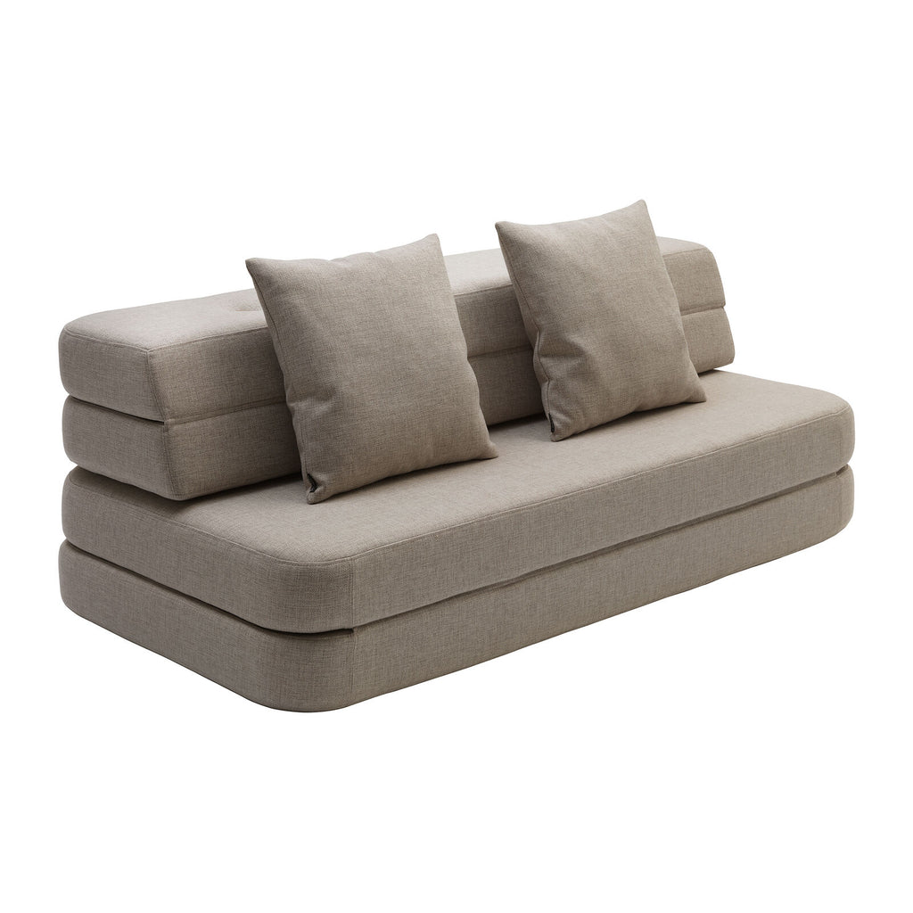 by KlipKlap 3-osainen Sohva XL Pehmeä 140 cm Beige