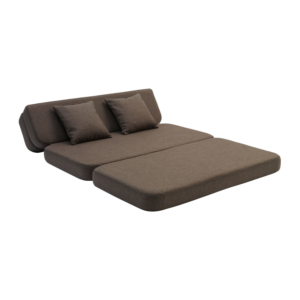 by KlipKlap 3-folds sofa XL Soft 140 cm Brun
