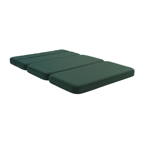 by KlipKlap 3 Fold Sofa XL Soft 140 cm Deep Green