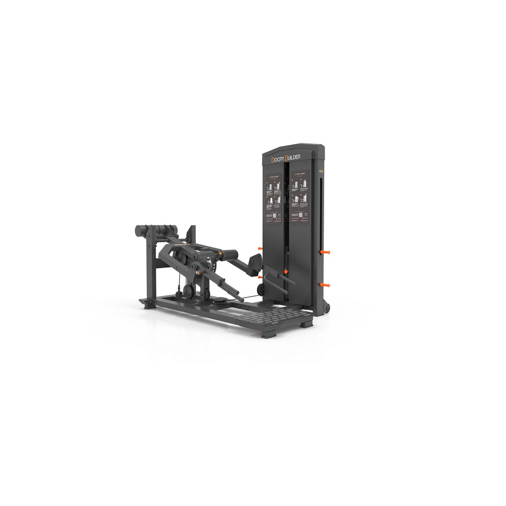 Booty Builder Split Squat & Deadlift, Stack loaded Strength training Machine Black