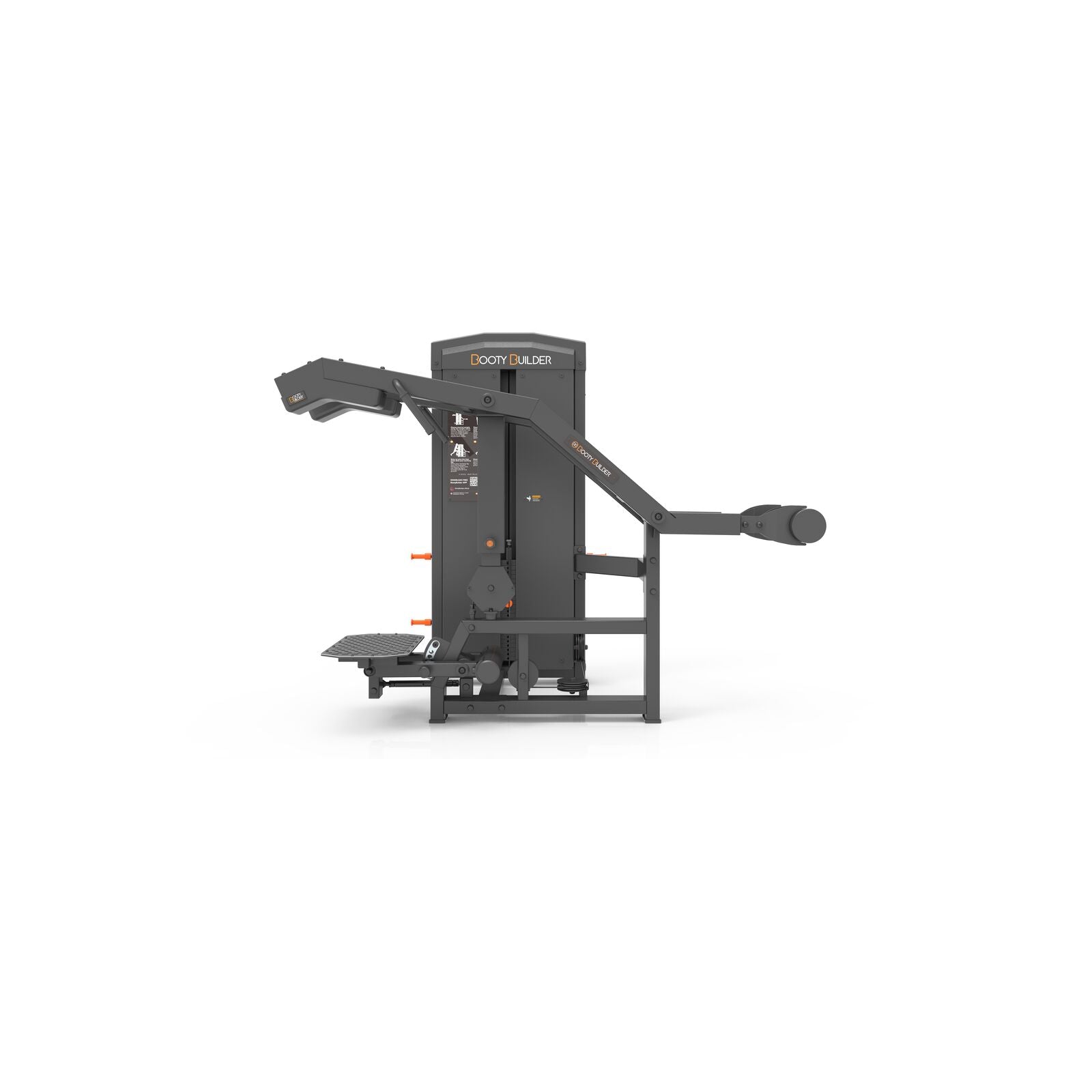 Booty Builder Step up, Stack loaded Strength training Machine Black