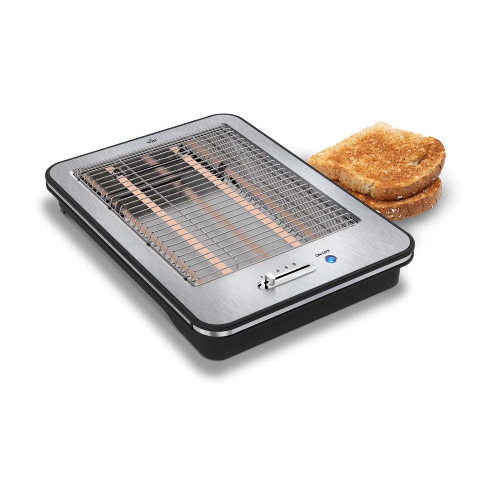 Witt Classic Flat toaster Toaster Brushed Steel