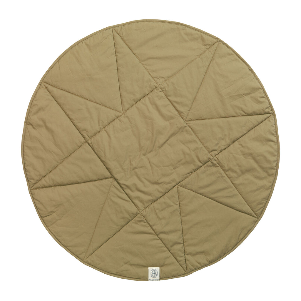 By KlipKlap Spieldecke Rund Steppdecke Stern Nougat
