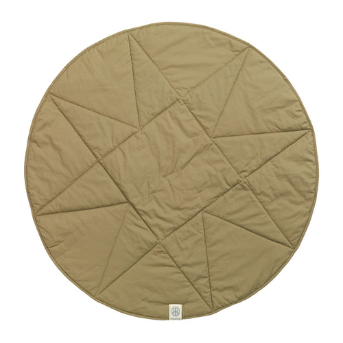By KlipKlap Play Blanket Round Quilt Star Nougat