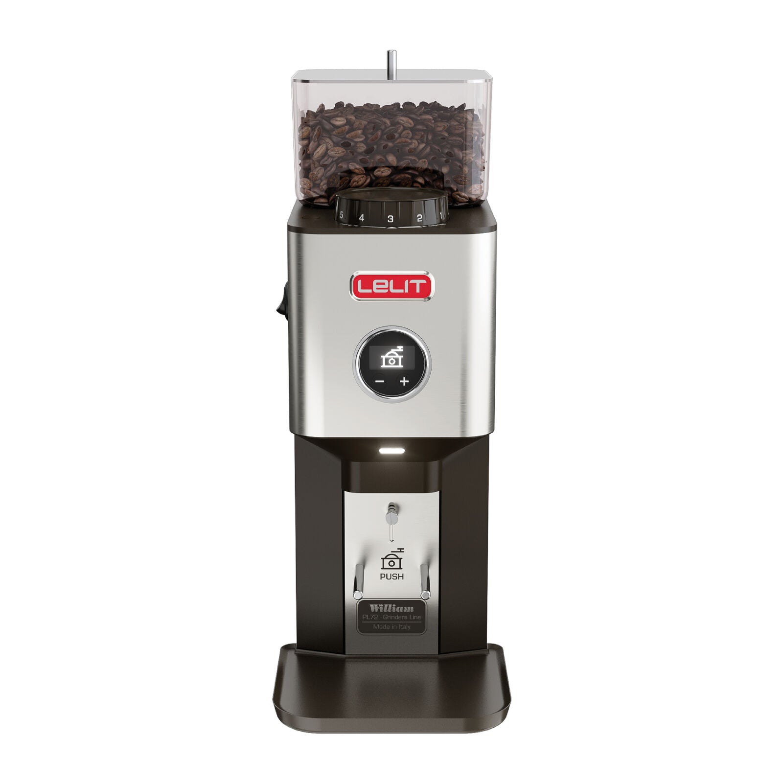 Lelit William - PL72 Coffee grinder Brushed Stainless Steel