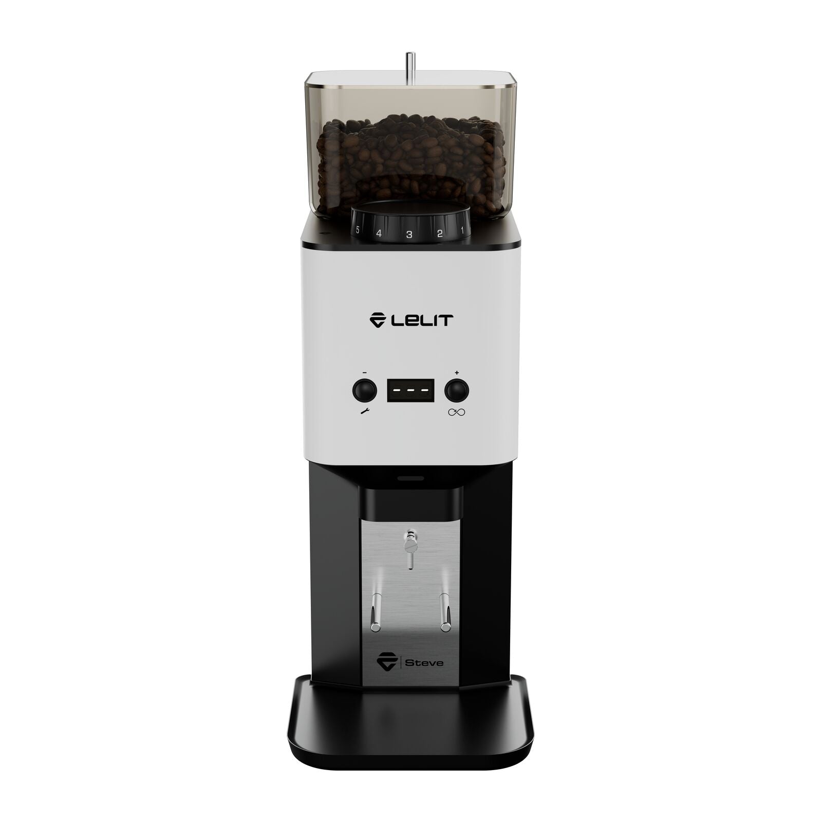 Lelit Steve Flat BURR WHT Type Q Coffee grinder White