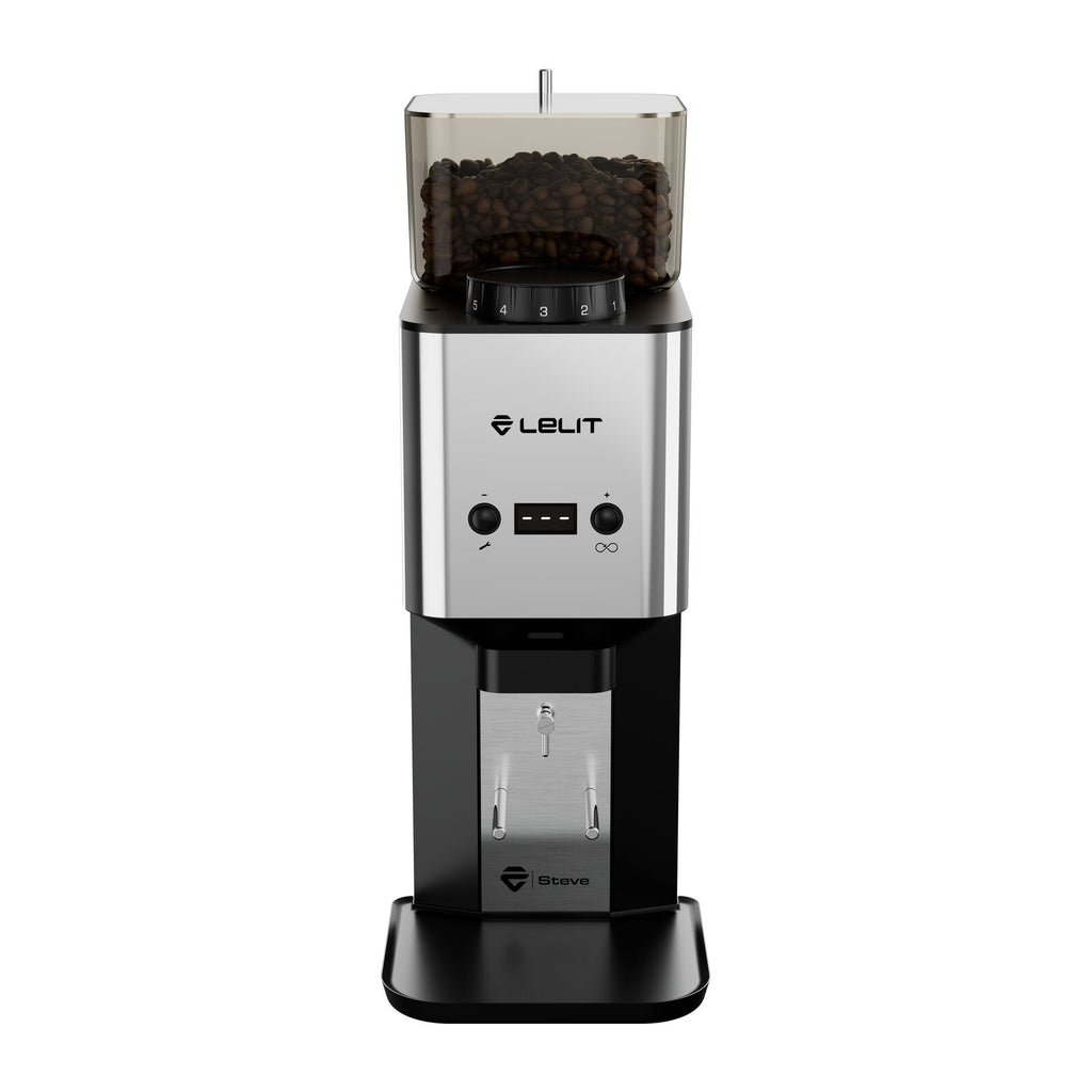 Lelit Steve Flat BURR PSS Type Q Coffee grinder Polished Steel