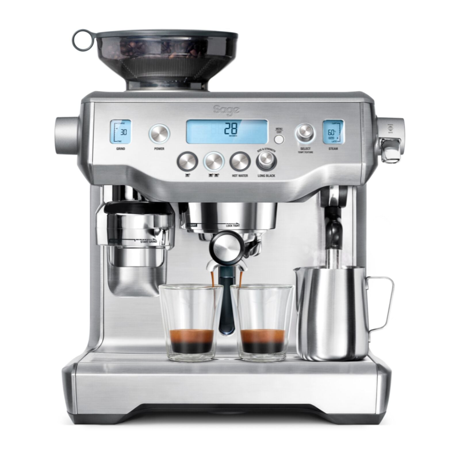 Sage SES980BSS Espresso machine Brushed steel