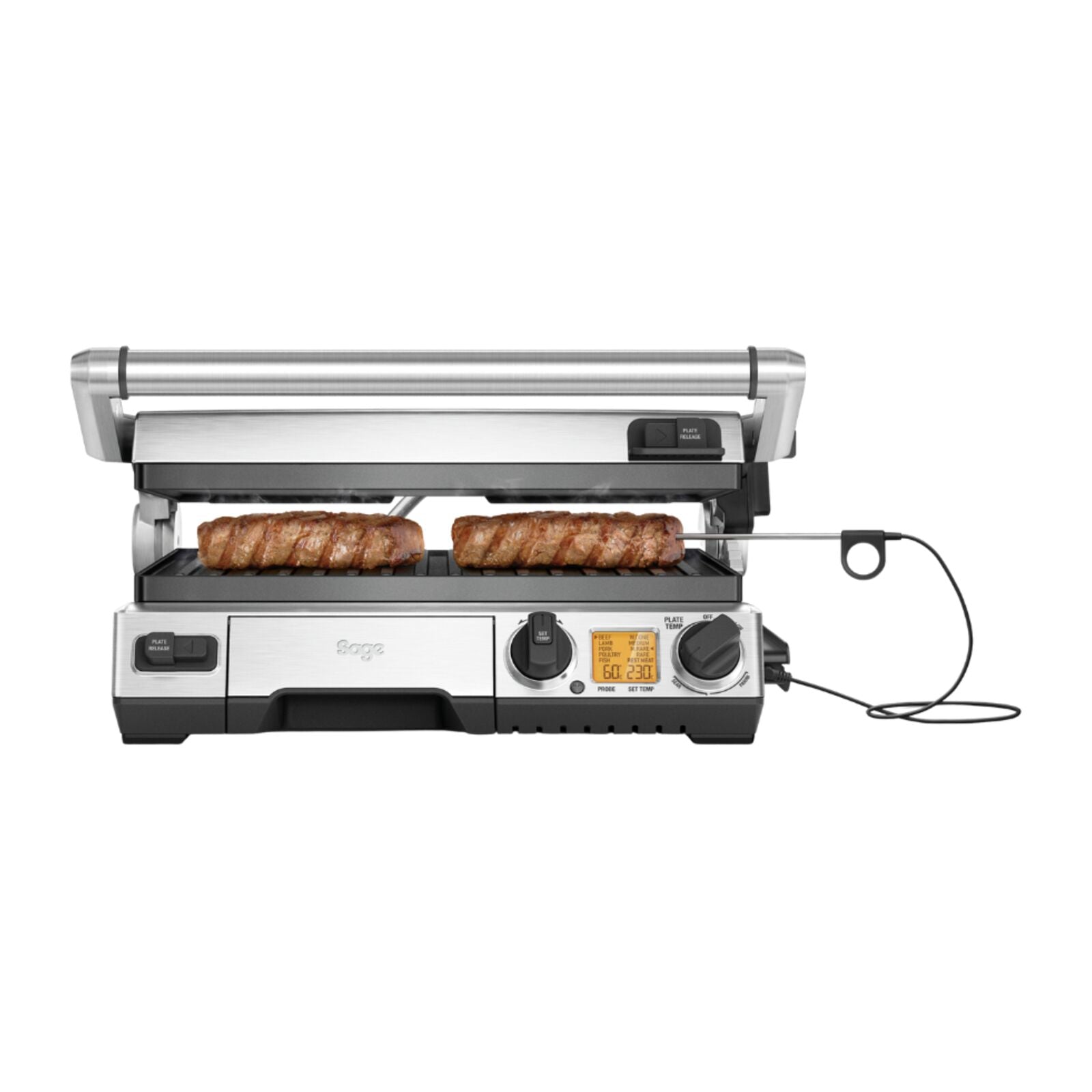 Sage SGR840BSS Grill Grill and sandwich maker Brushed steel