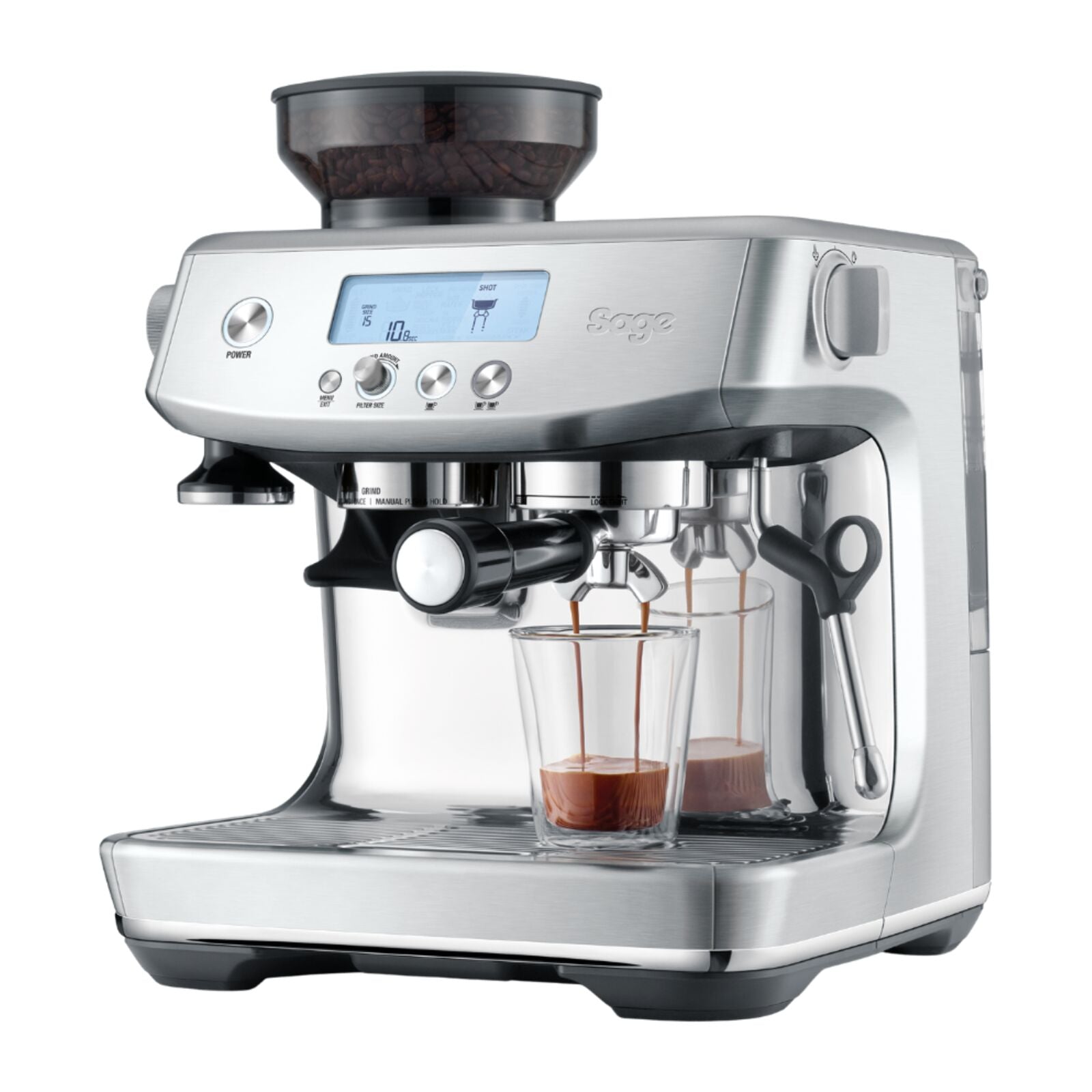 Sage SES878BSS Espresso machine Brushed steel
