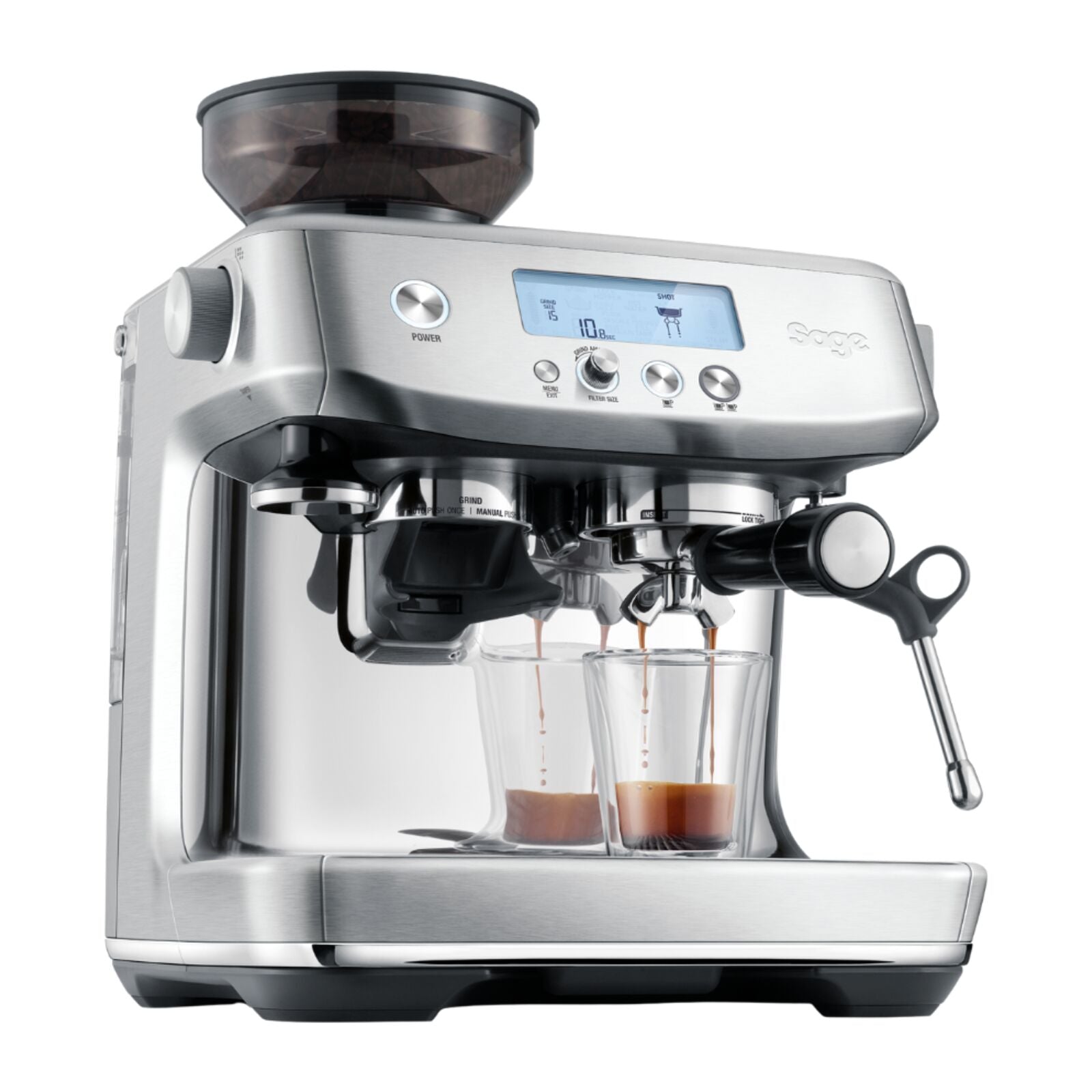 Sage SES878BSS Espresso machine Brushed steel