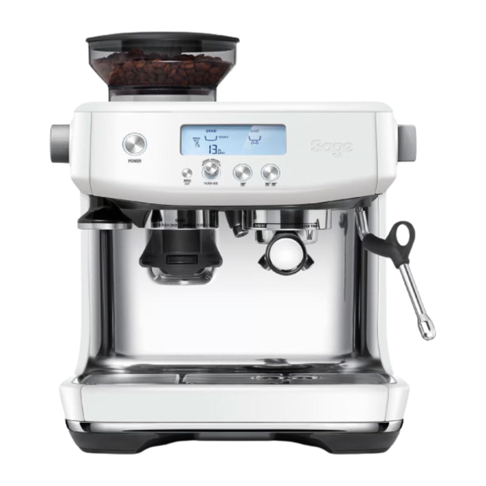 Sage SES878SST Espresso machine Sea Salt White