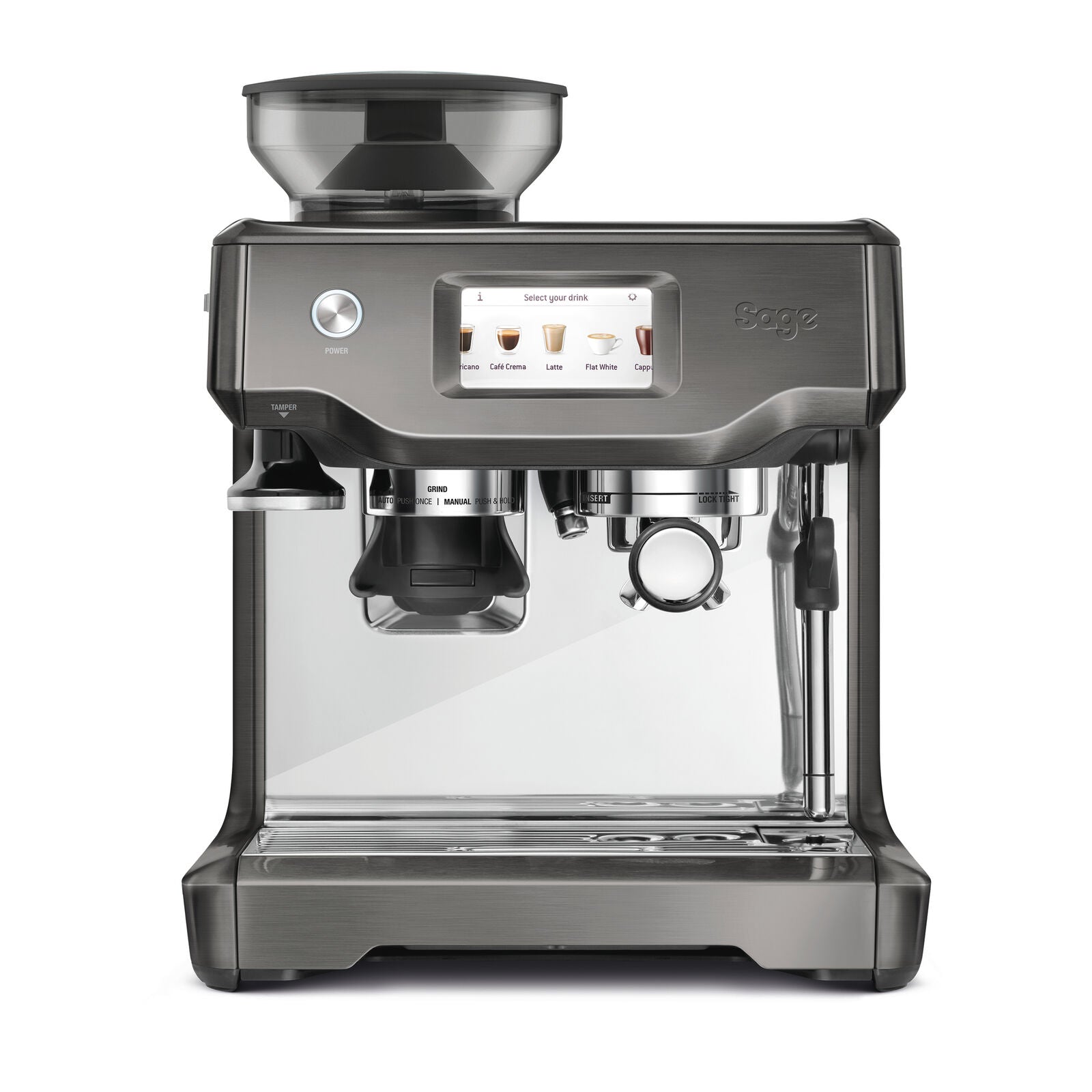 Sage SES880BST Espresso machine Black steel