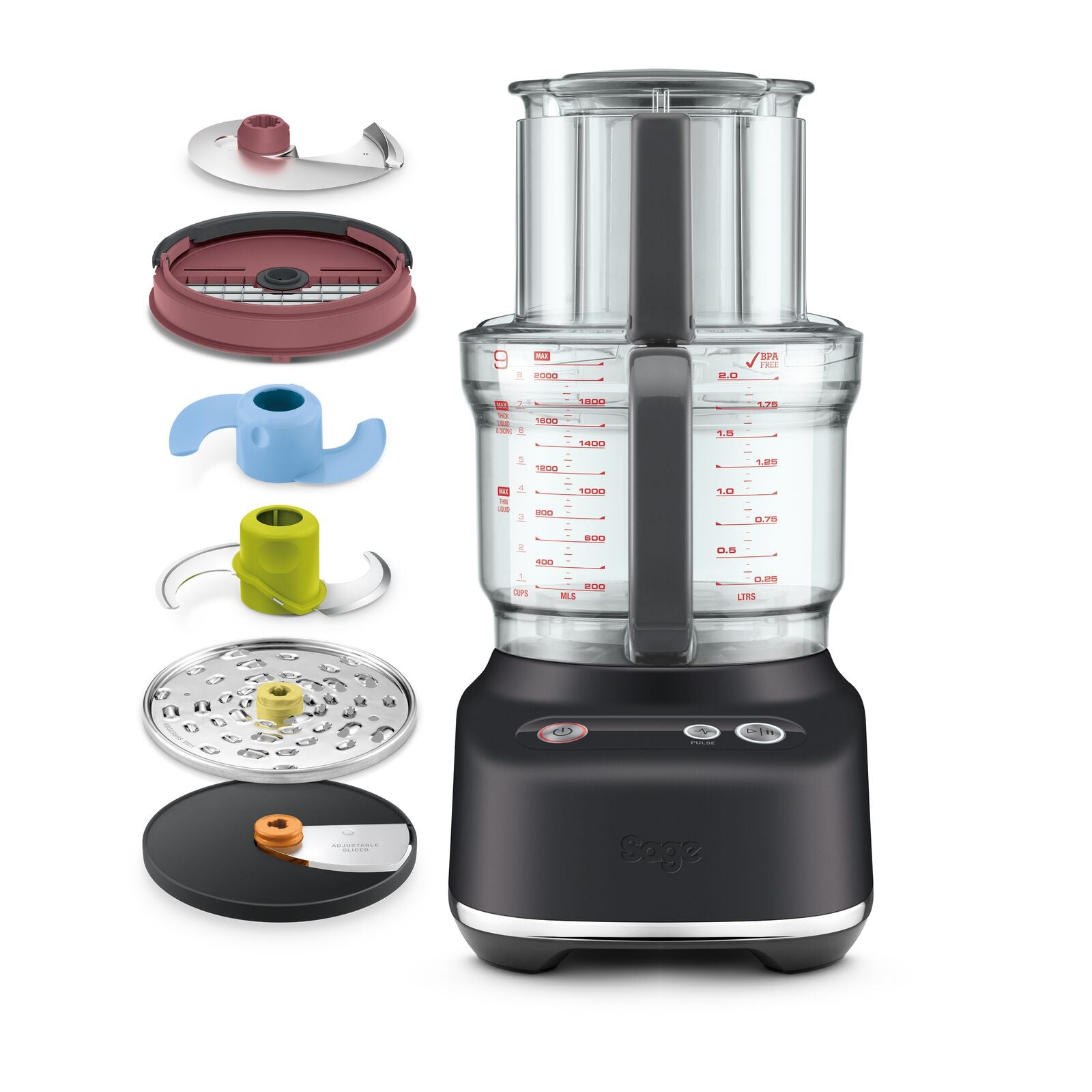 Sage SFP638BTR Food processor Black Truffle