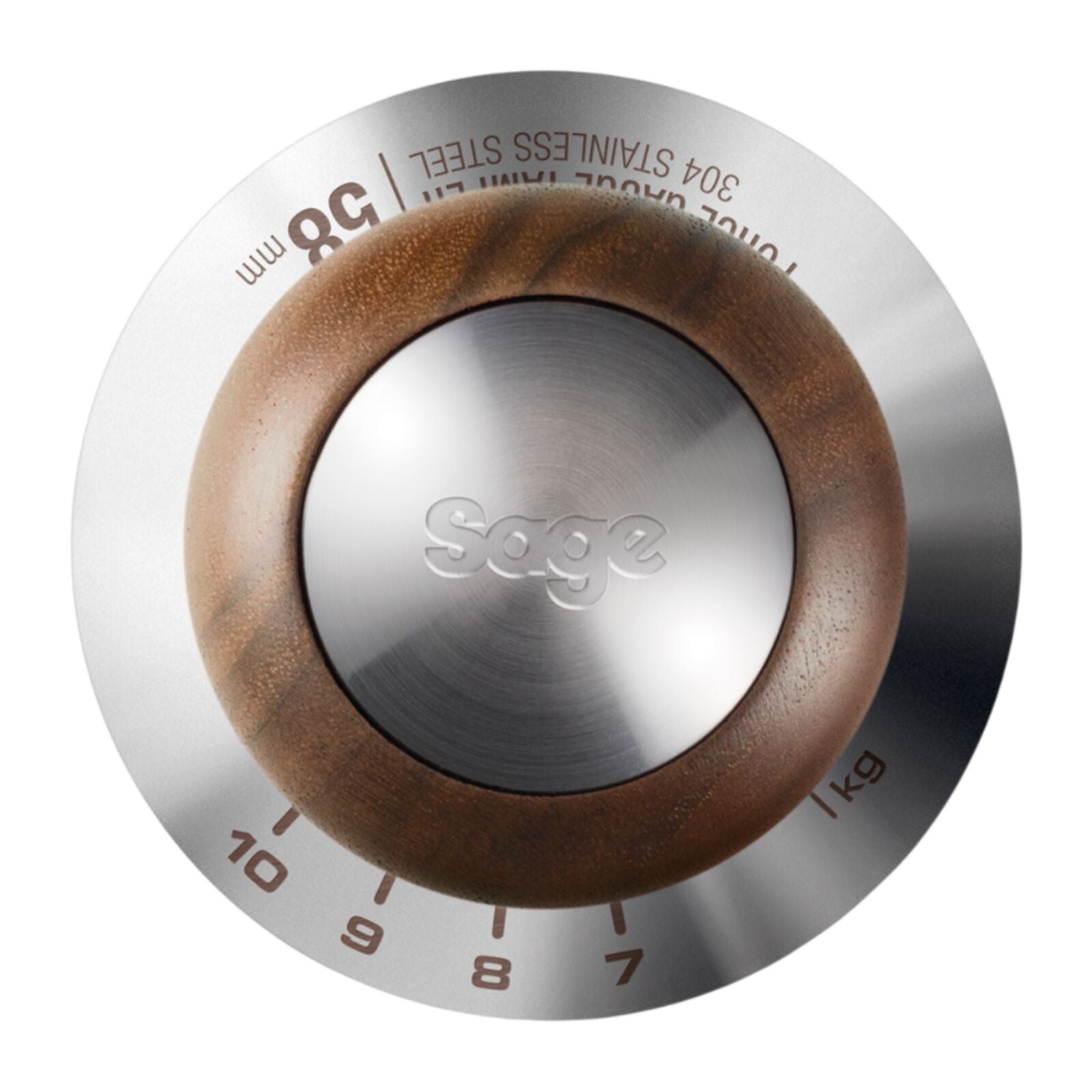 Sage SEA302WLW Force Gauge Tamper 58mm Walnut