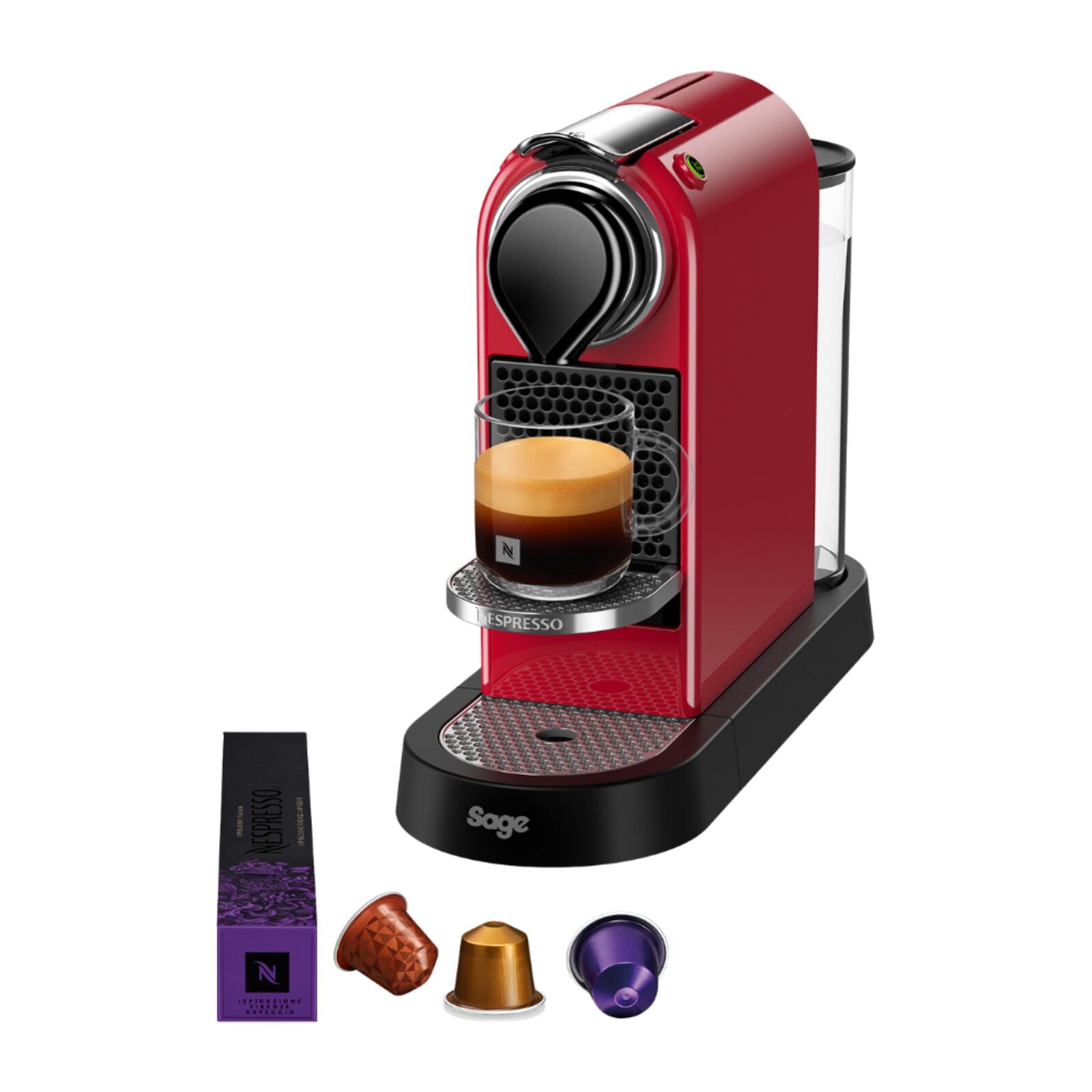 Sage SEC630RED Nespresso CitiZ Capsule machine Red