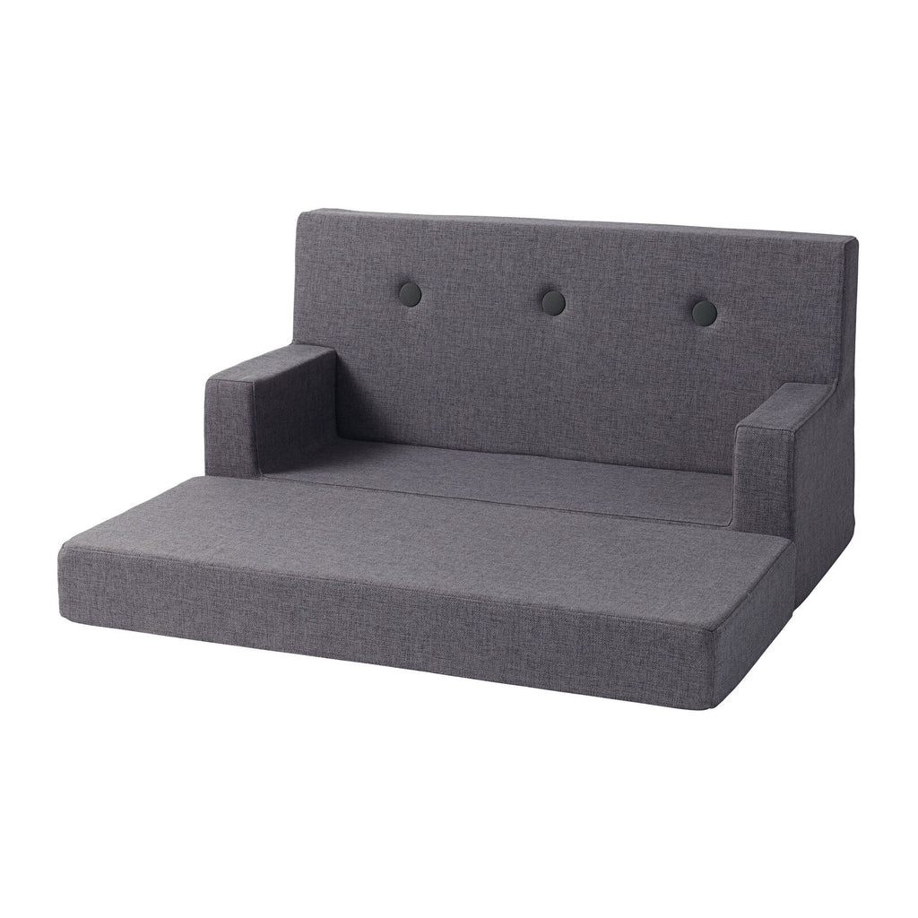 By KlipKlap KK Børnesofa Blågrå m. Grå