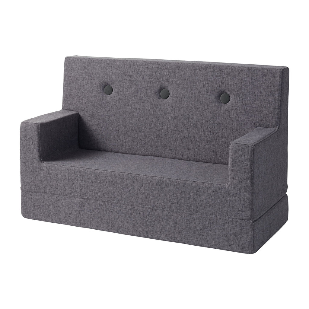 By KlipKlap KK Børnesofa Blågrå m. Grå