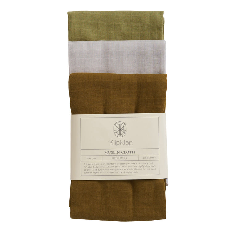 Muslin cloth (1pc) Dusty Olive - Baby Bello